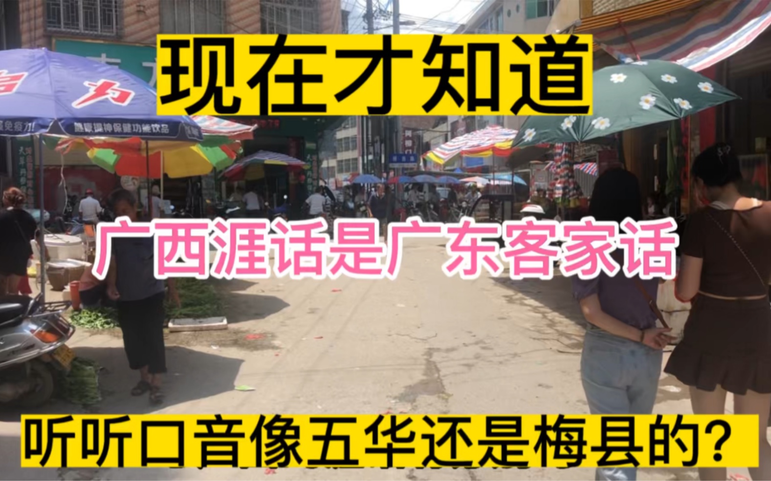 现在才知道!广西的涯话是客家话,听听像广东梅州五华的口音吗?哔哩哔哩bilibili