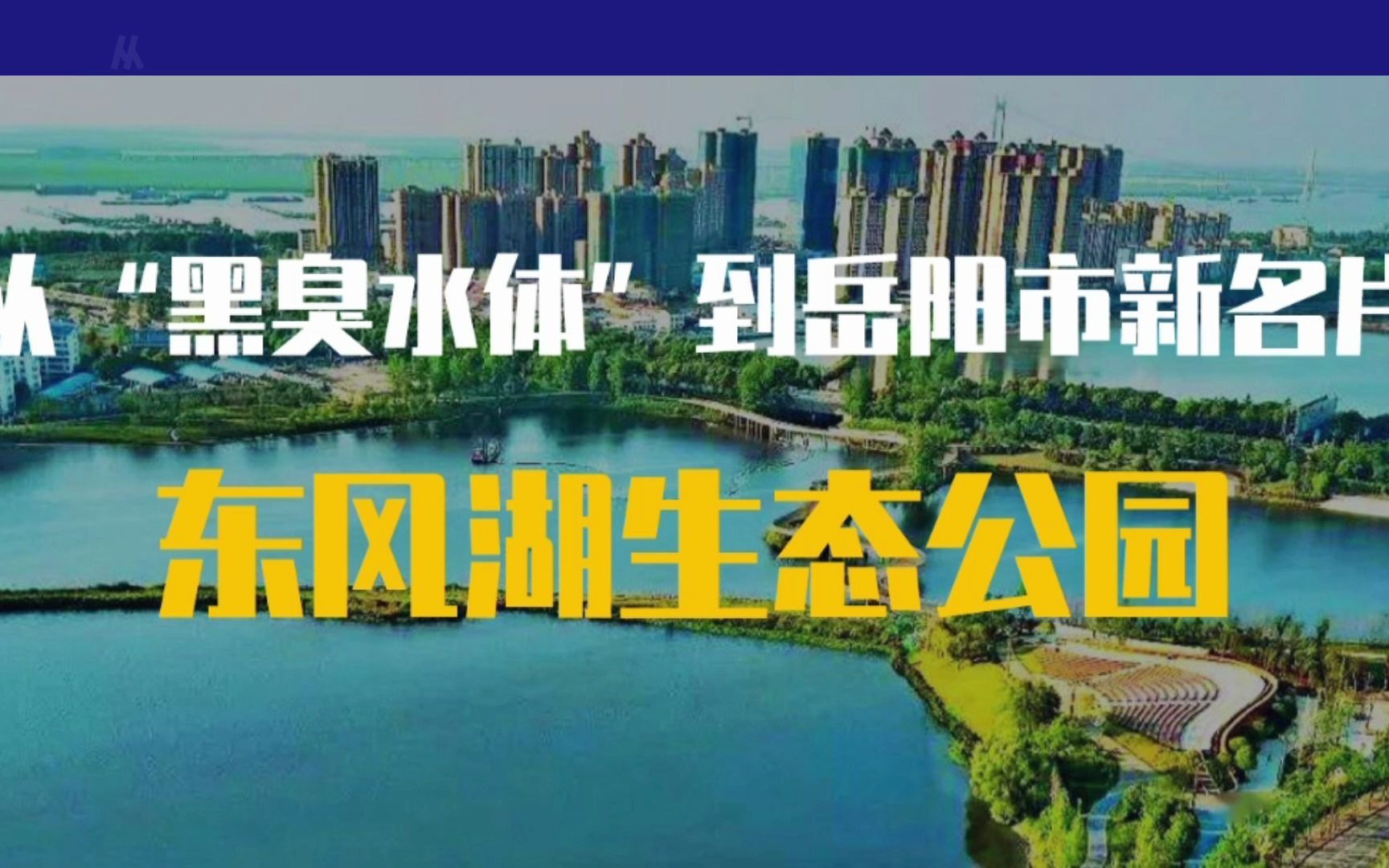 潇湘眼丨从岳阳中心城区最大"黑臭水体"到岳阳市新名片——东风湖生态