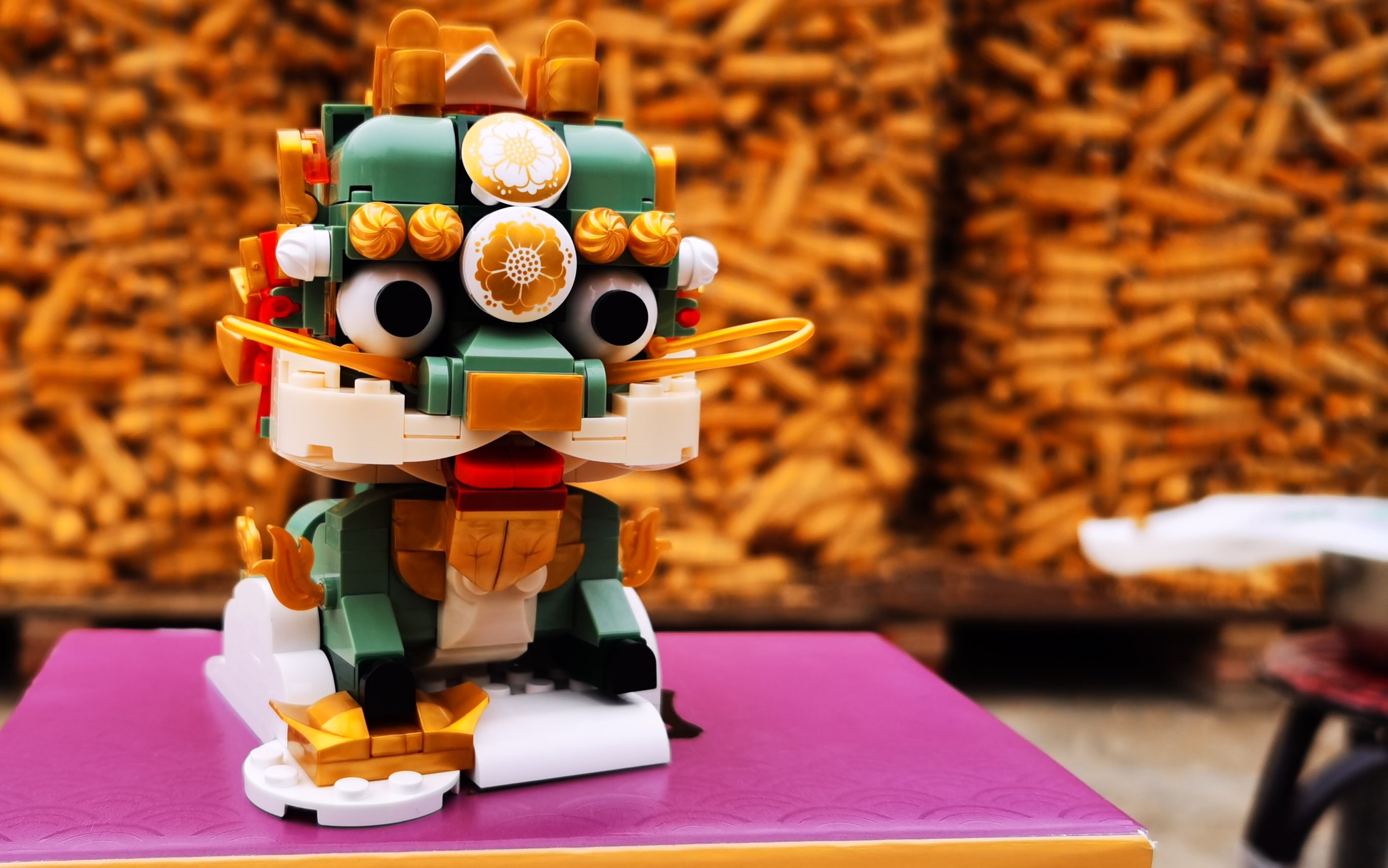 开箱|佳奇积木国潮神兽系列-招财麒麟