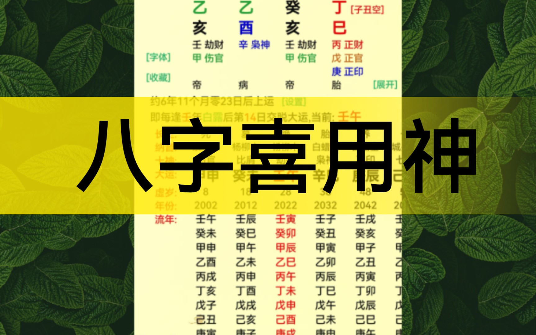 八字喜用神哔哩哔哩bilibili