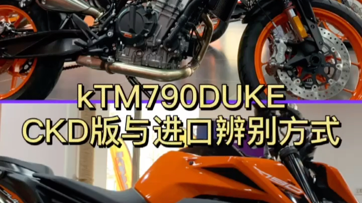 kTM790DUKE进口与CKD辨别哔哩哔哩bilibili