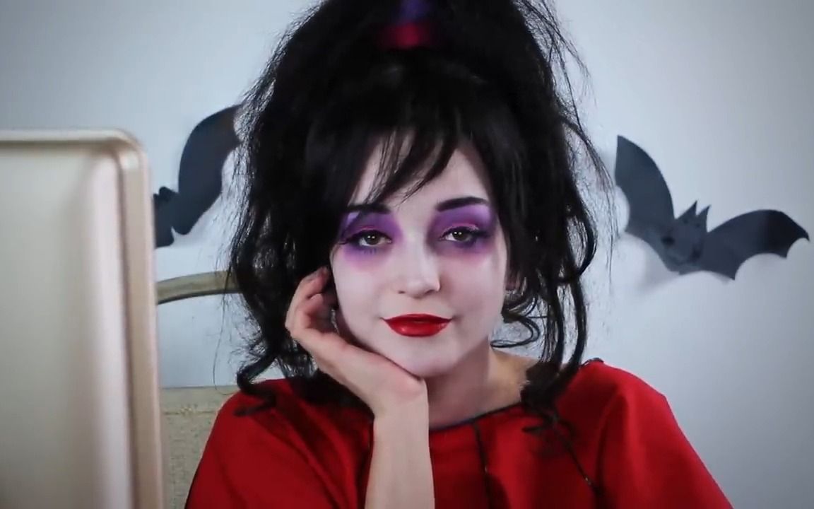 《beetlejuice》lydia deetz cos化妆教程