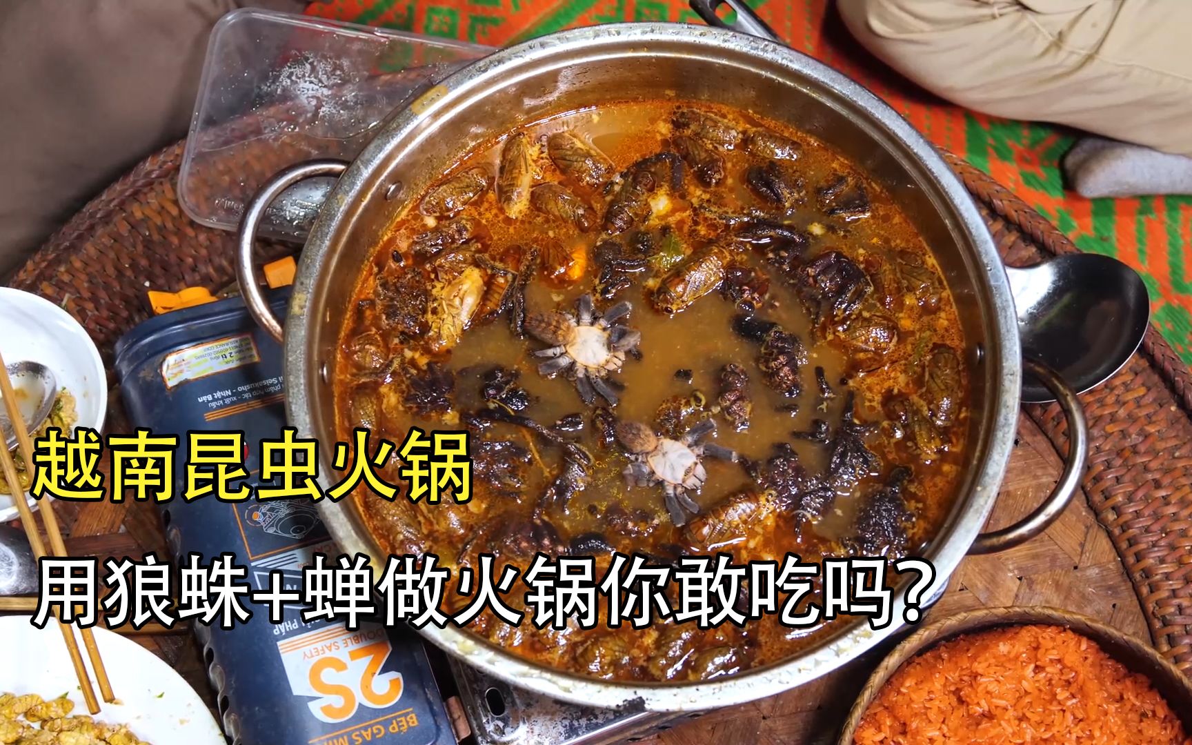 [图]越南的黑暗料理，这种狼蛛你敢吃吗？