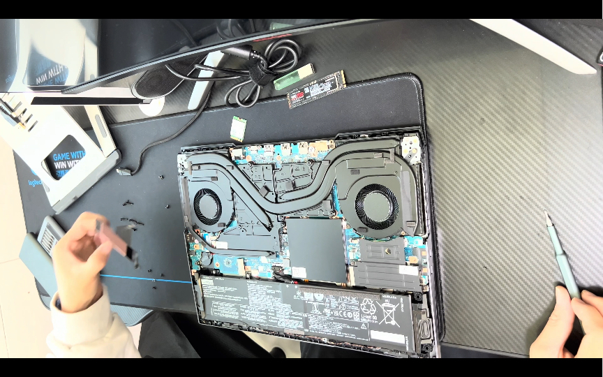 联想拯救者y9000p2022沉浸式开箱拆机加固态