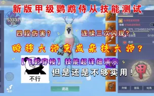 下载视频: 【妄想山海】新版甲级金刚鹦鹉测试 侍从技能全网最详细解读与演示!!!综合评价，确实有所提高，但是还是不够实用!!!