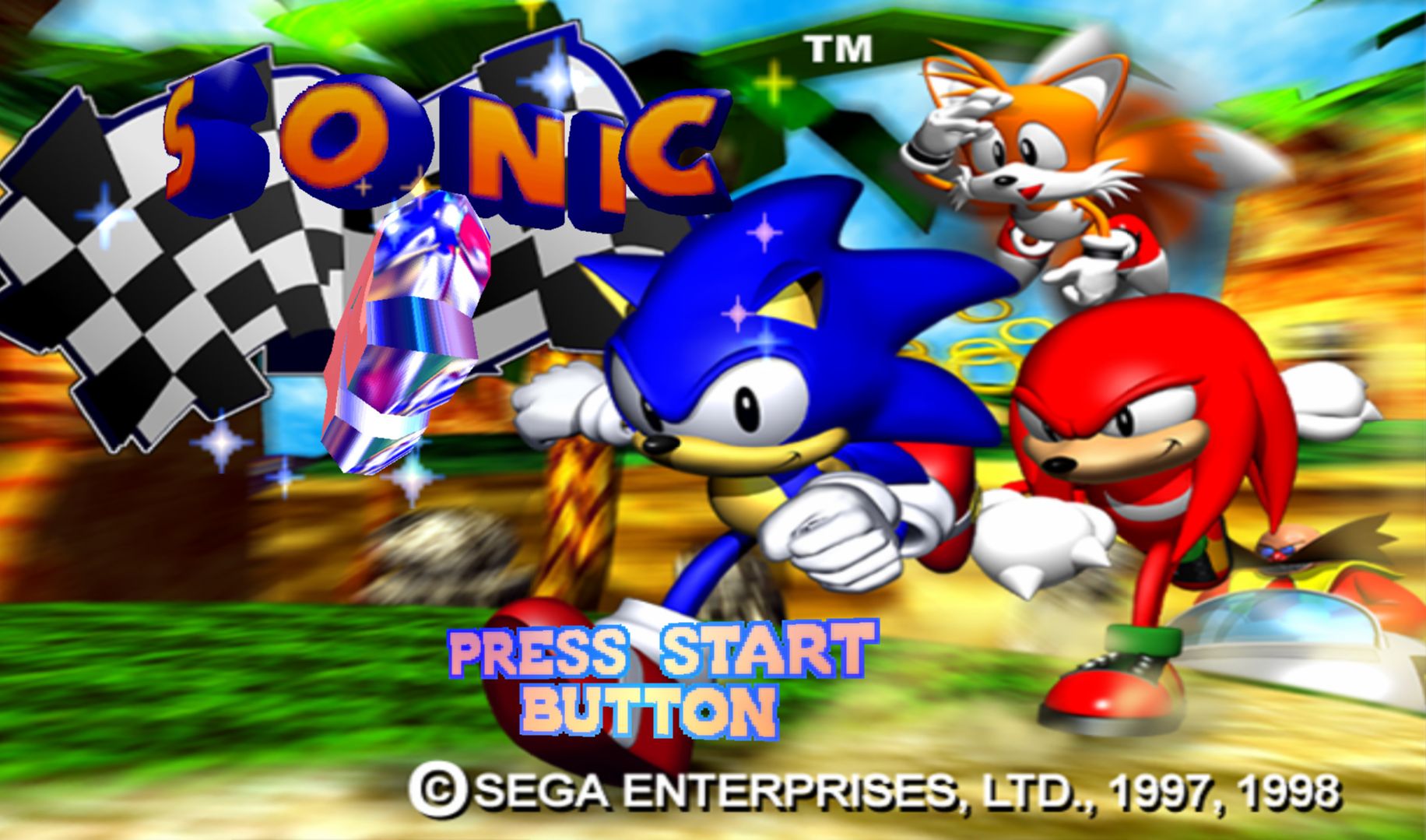 打上宽屏补丁的老游戏:索尼克r sonicr