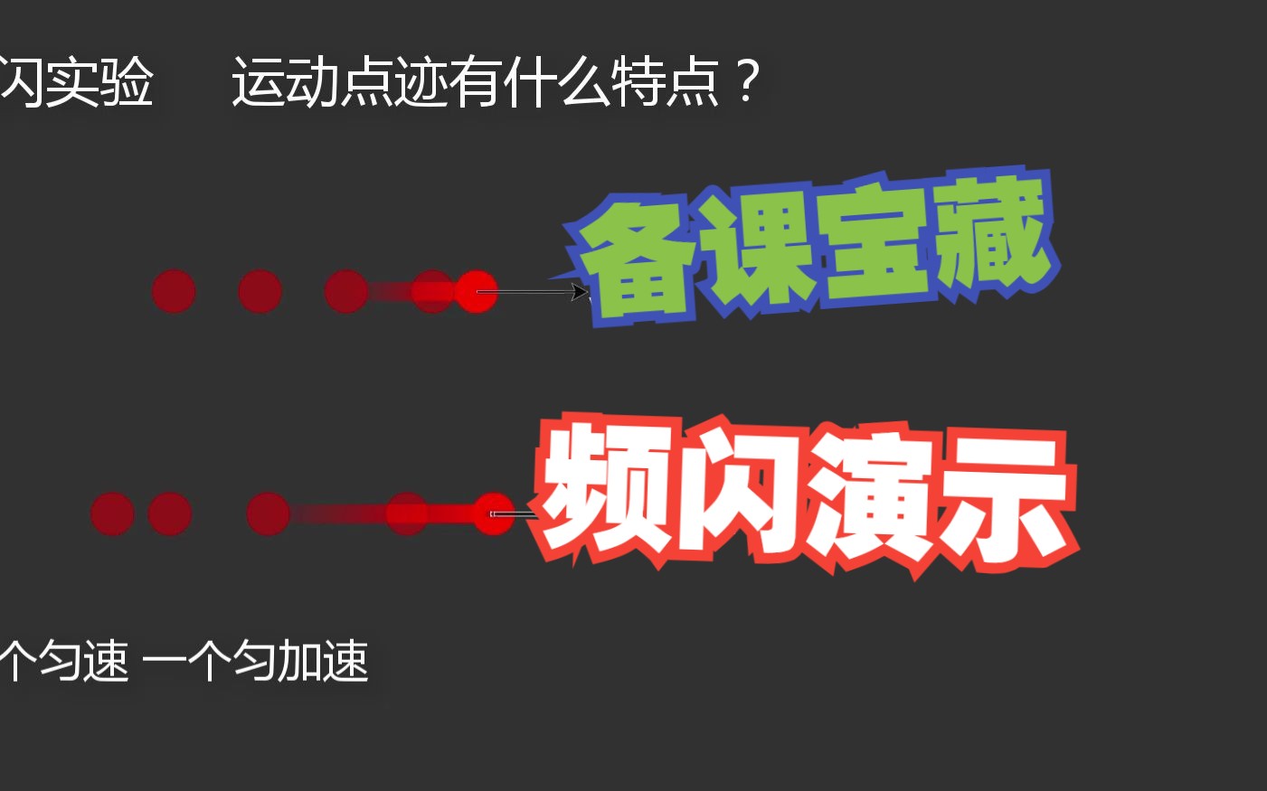 【教学素材】【高中物理】频闪实验演示哔哩哔哩bilibili