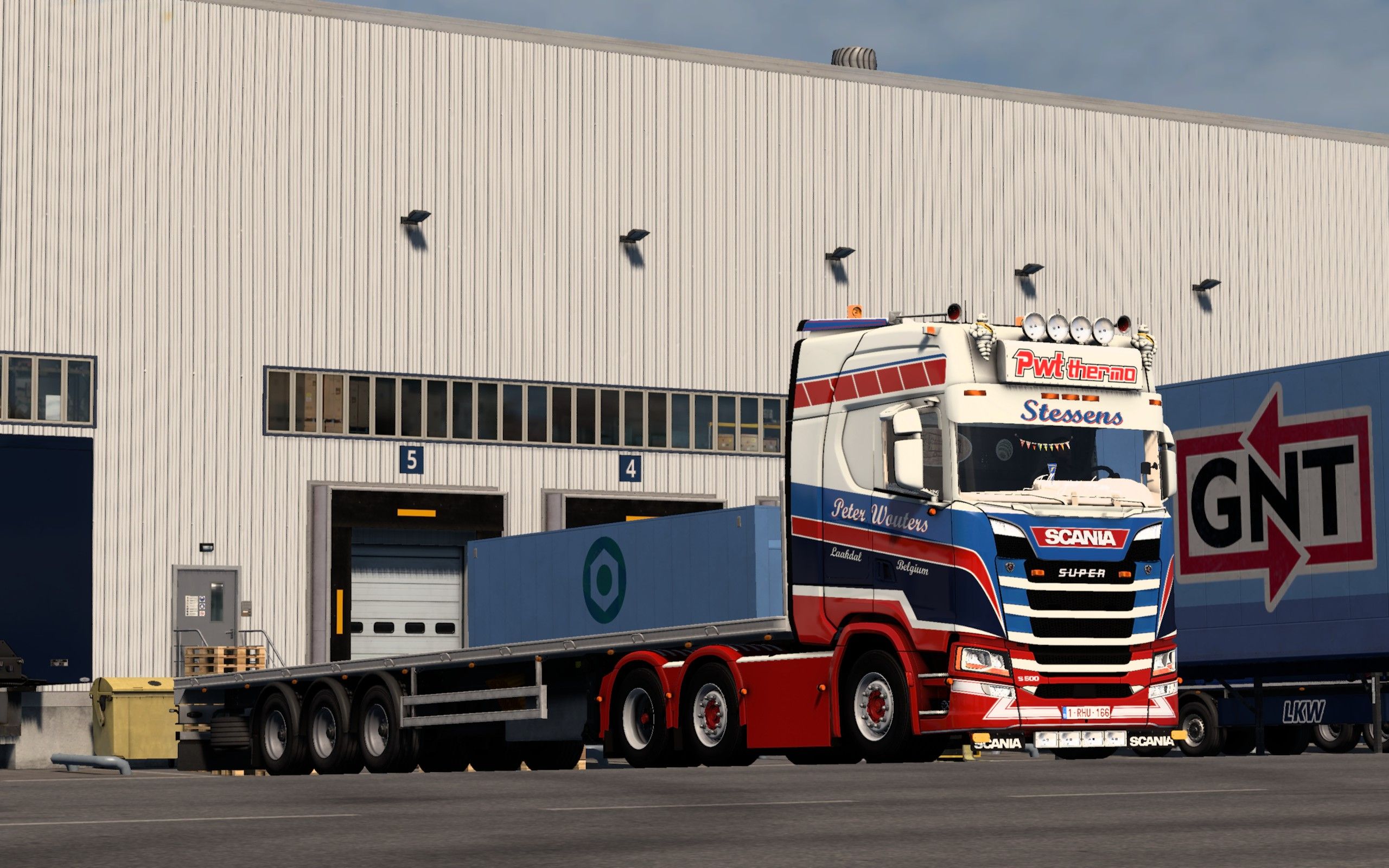 【ets2 】遇到两次封路 已忍无可忍 体验斯堪尼亚 s500 pwt stessens