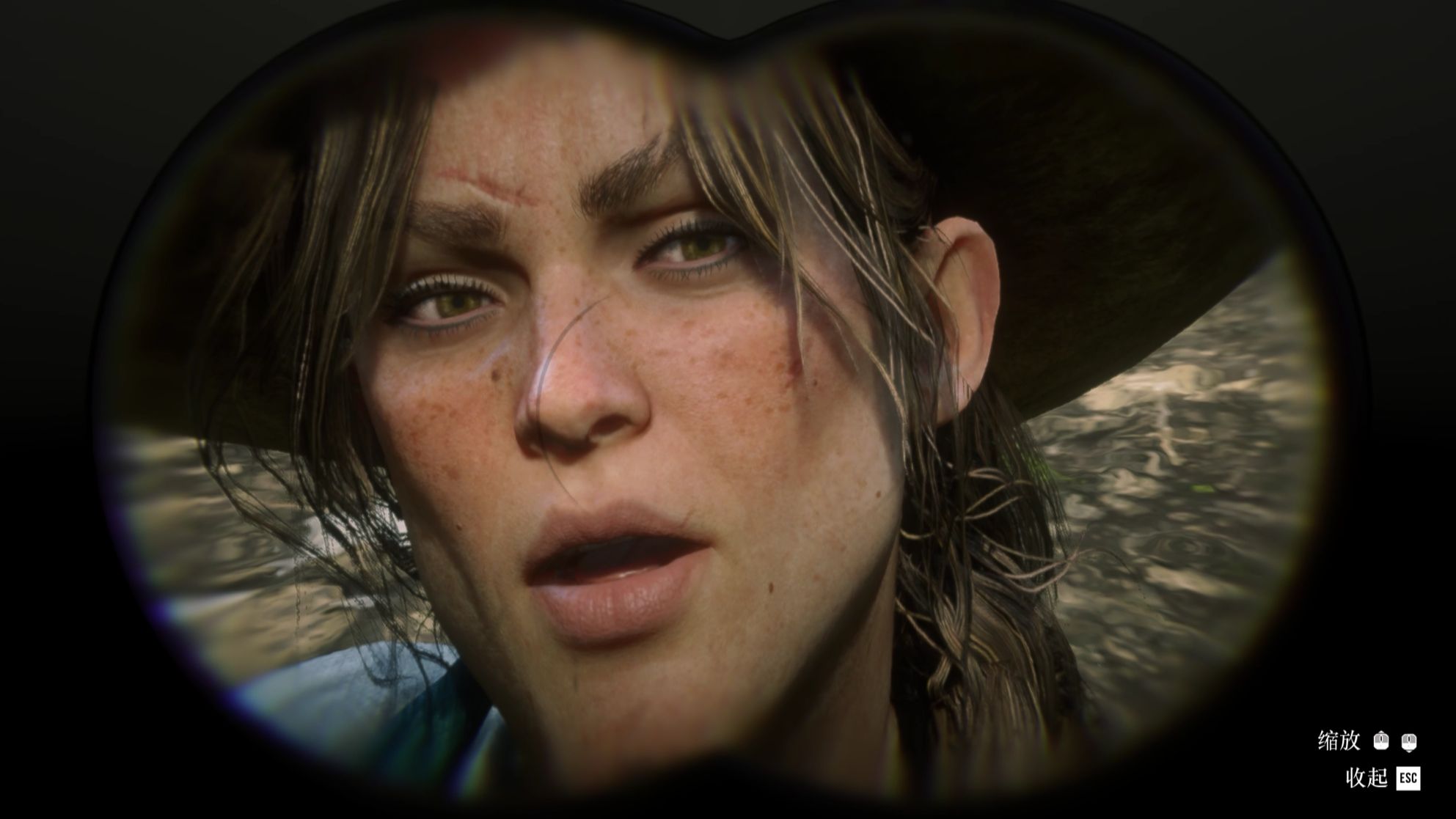 【荒野大镖客2】用望远镜一直看女武神莎迪会发生什么?