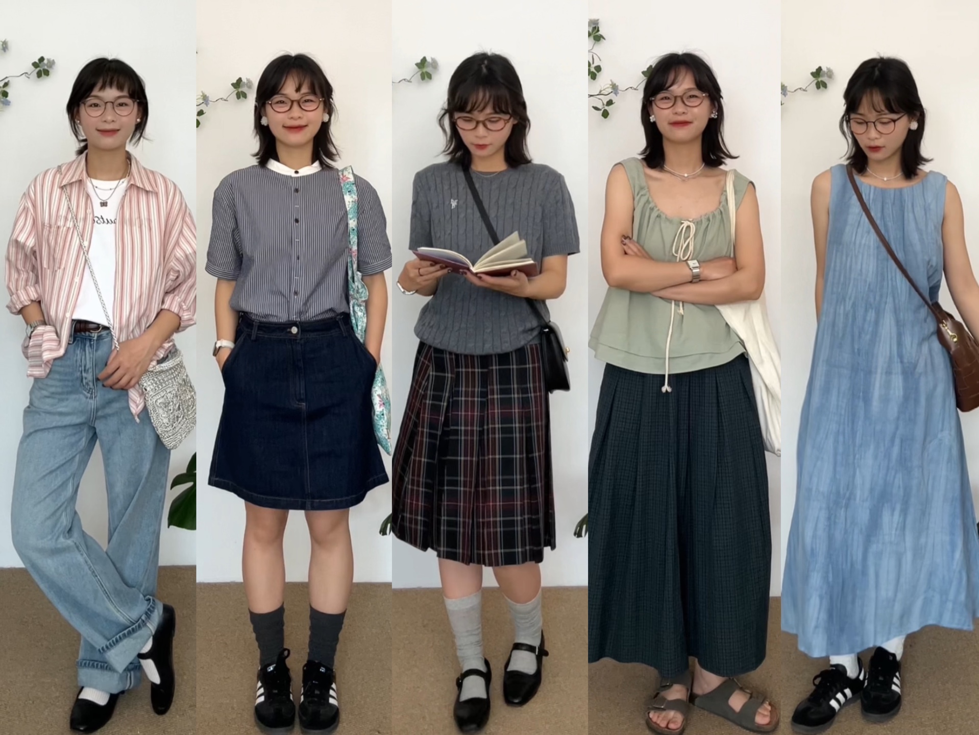 文艺感穿搭|连衣裙穿搭|夏季穿搭|韩系穿搭|知识分子穿搭