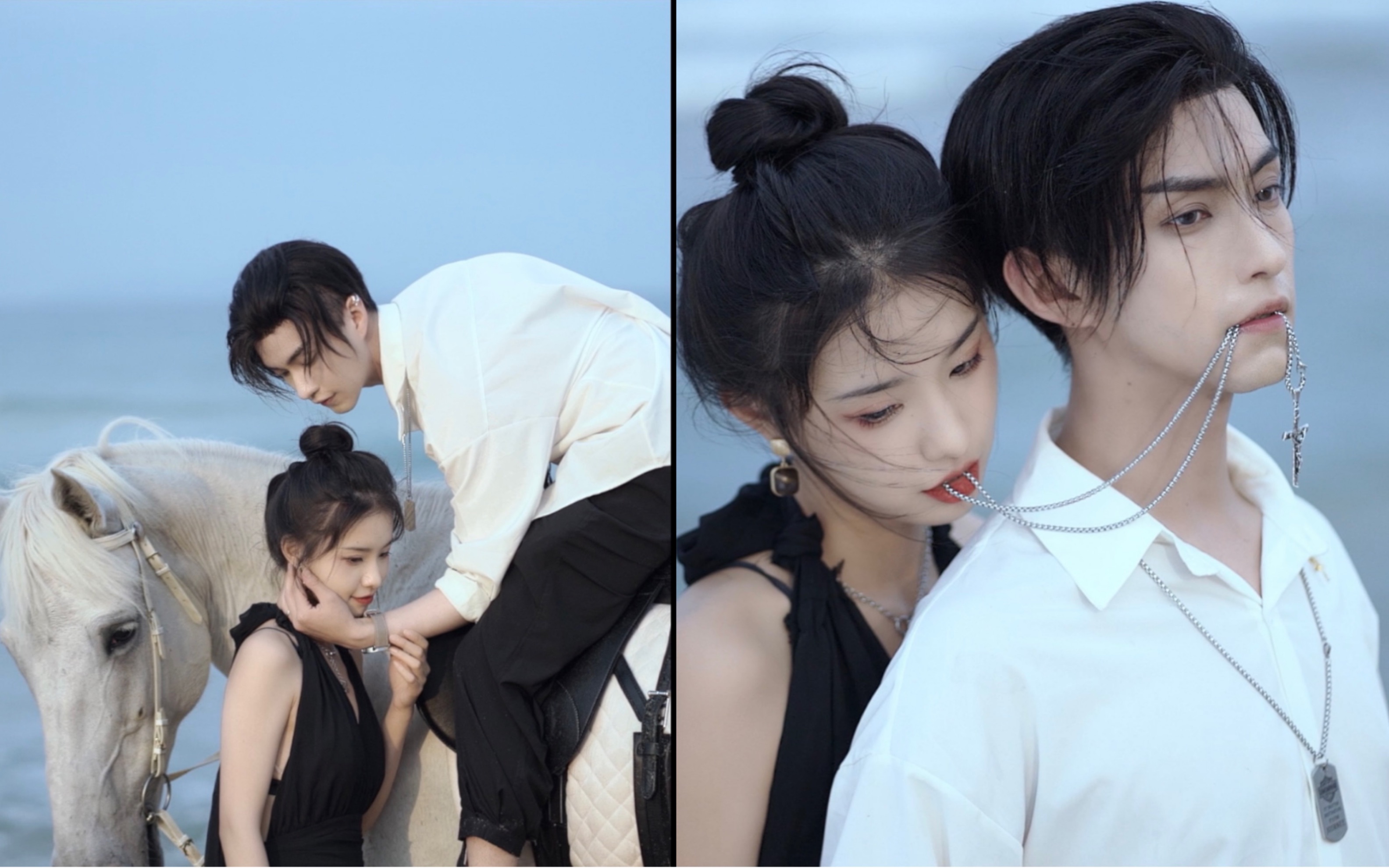 【北川婠婠】焊头发在海边骑马拍写真是种怎样的体验!