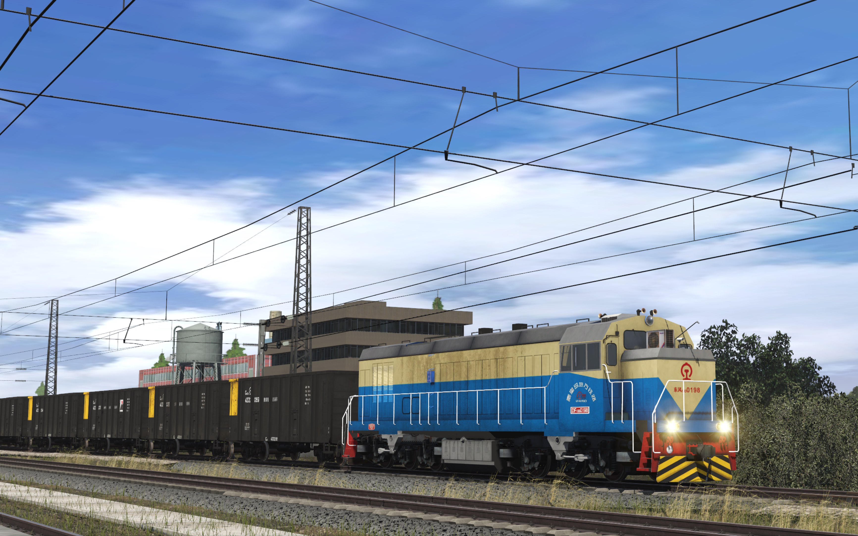 【trs模拟火车2019】专用线汇入主线