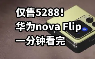 Download Video: 仅售5288！华为nova Flip小折叠发布 一分钟看完