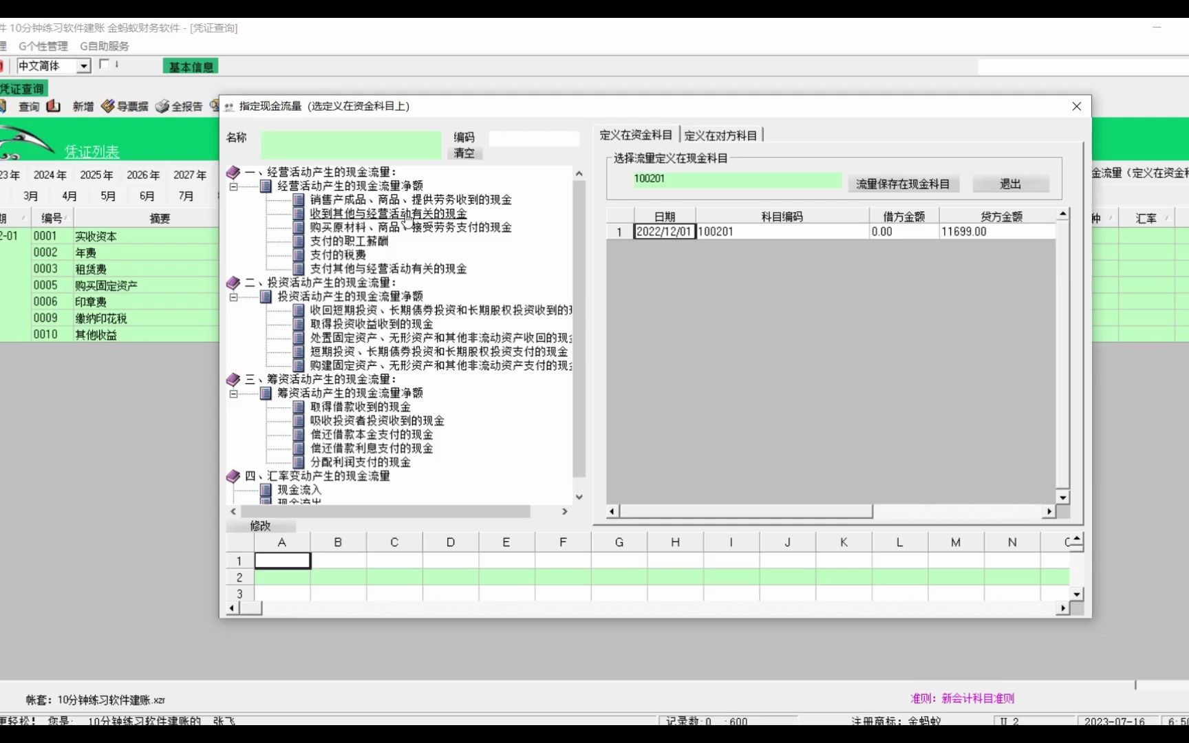 金蚂蚁 软件现金流量表哔哩哔哩bilibili