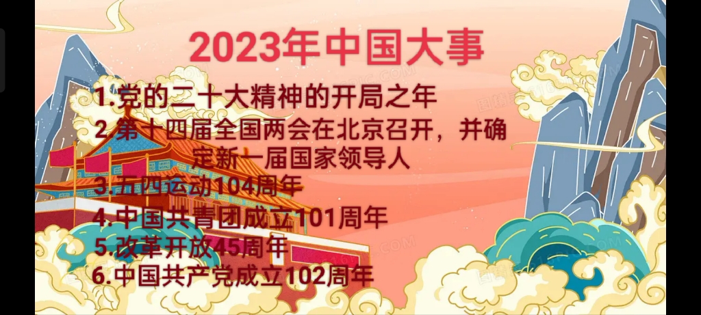 2023中國大事