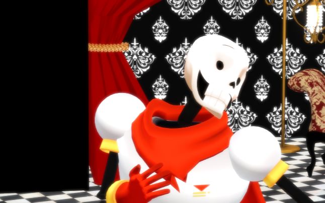 【undertale mmd】吃了假意大利面的papyrus演唱evaop