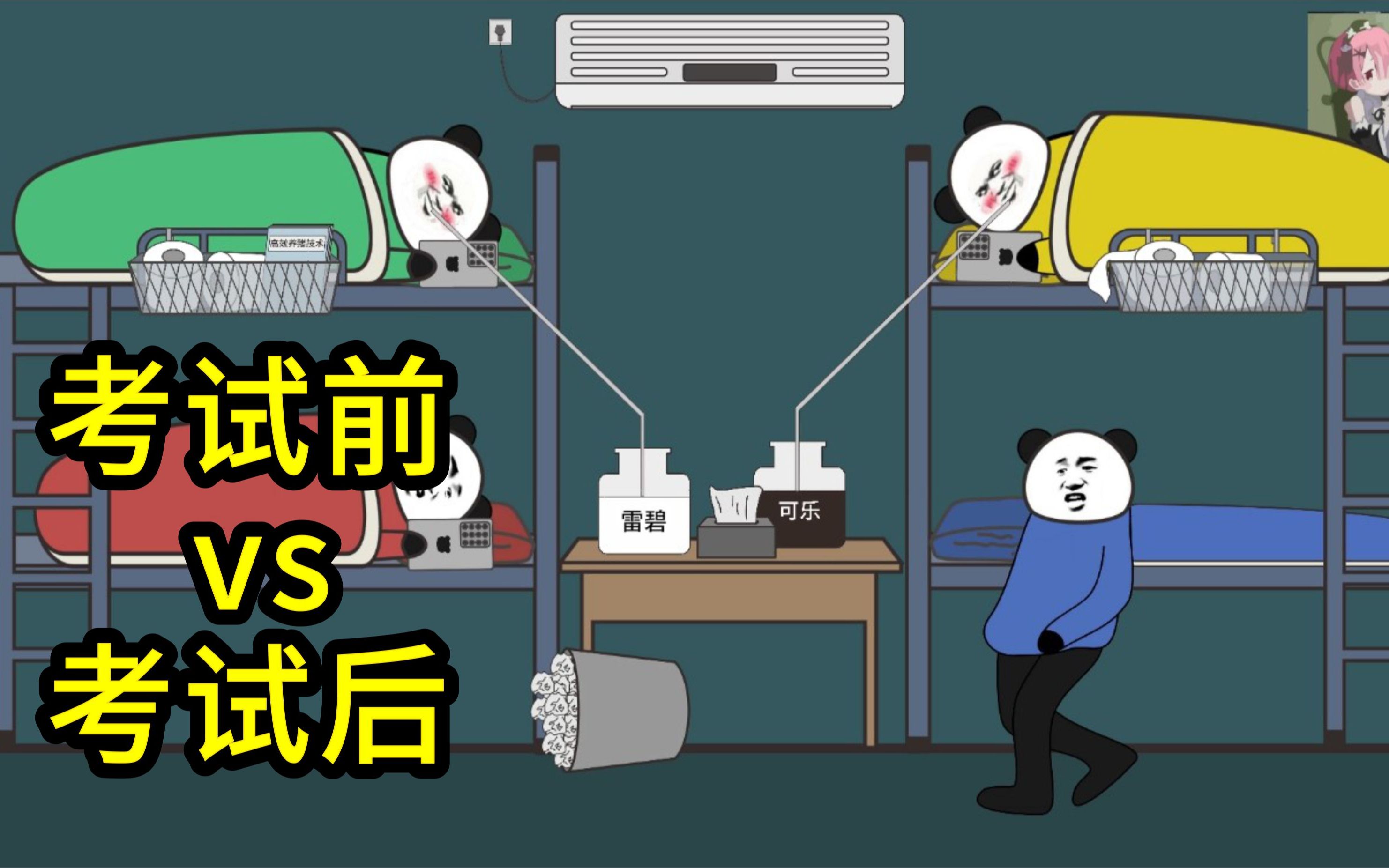 考试前vs考试后