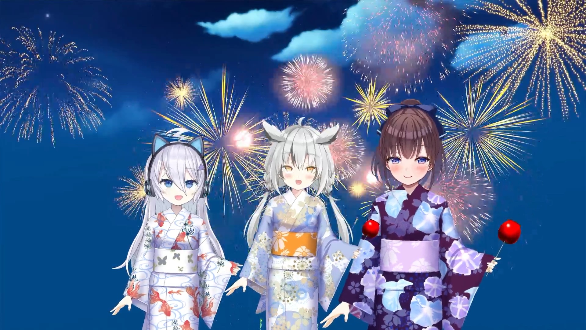 花火大会ありがとうでした90花火とっても綺麗だったです93また皆