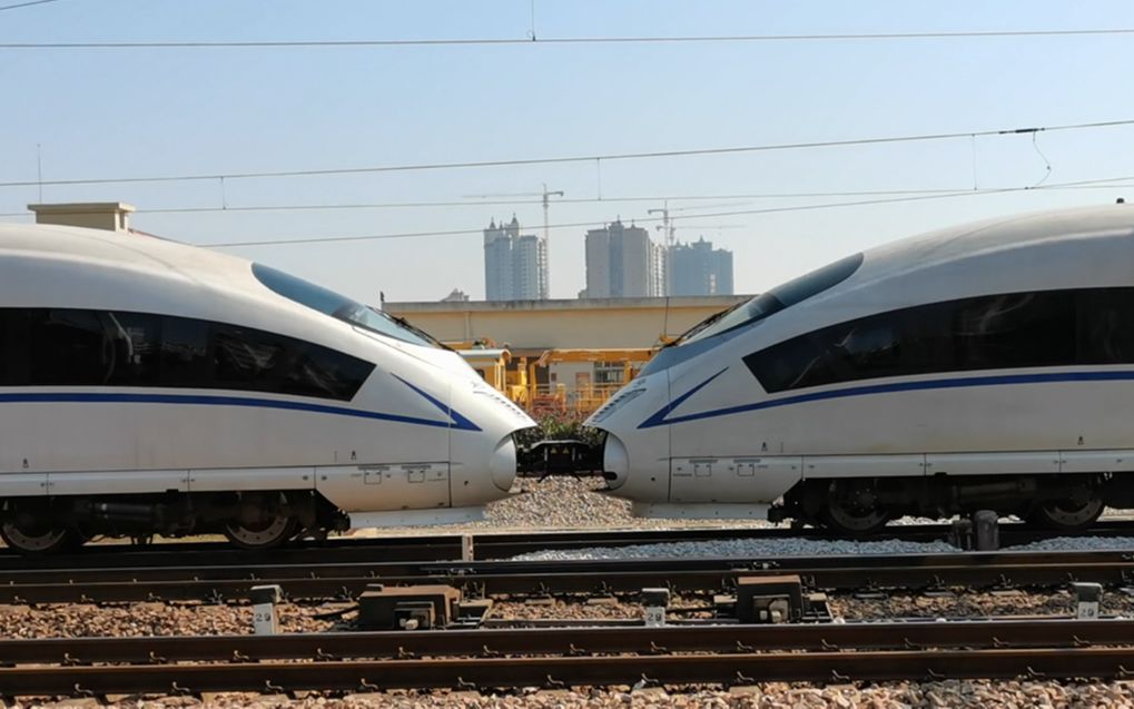 广州局crh3c3028 3025重联担当永州-深圳北g6078次出永州站