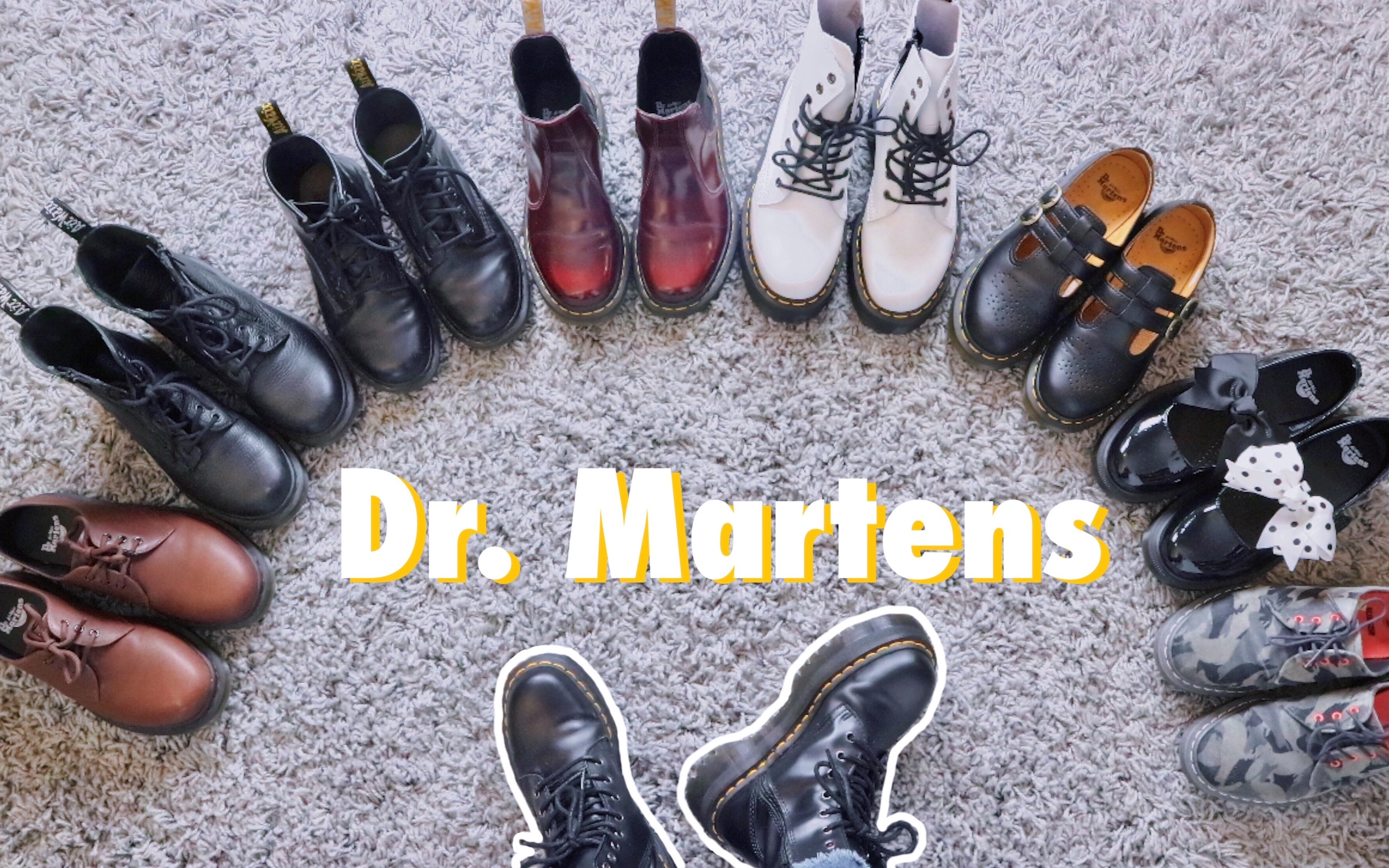 我的马丁靴合集|Dr. Martens Collection|Jadon Mary Jane 1460 1461 etc.哔哩哔哩bilibili