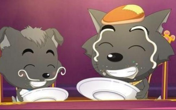 灰太狼和小灰灰上阵父子局