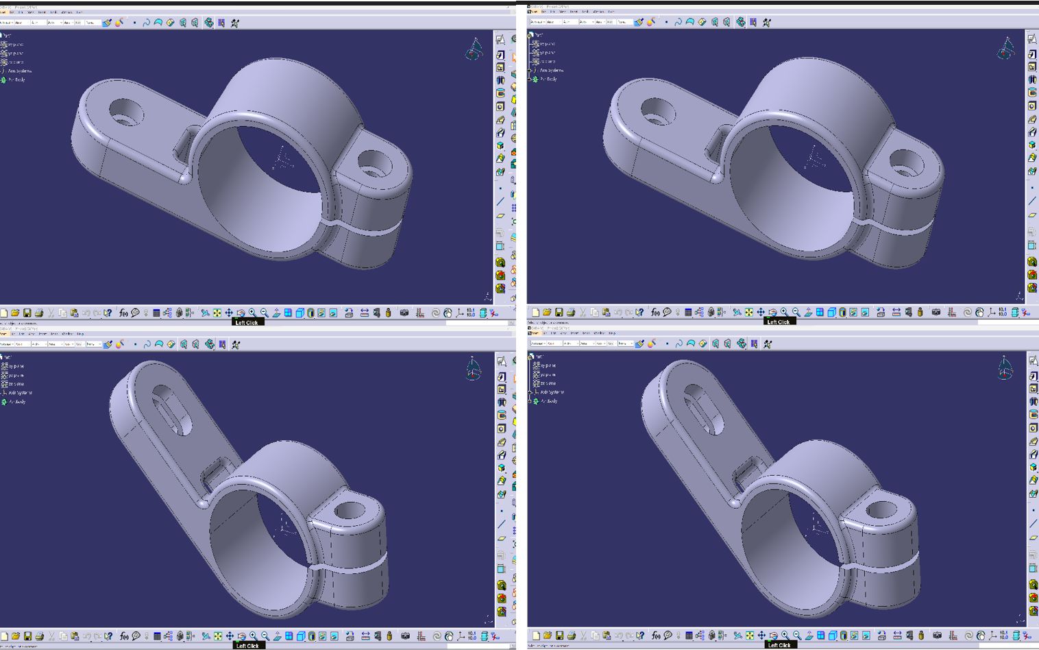 CATIA 实体建模练习同零件不同外形哔哩哔哩bilibili