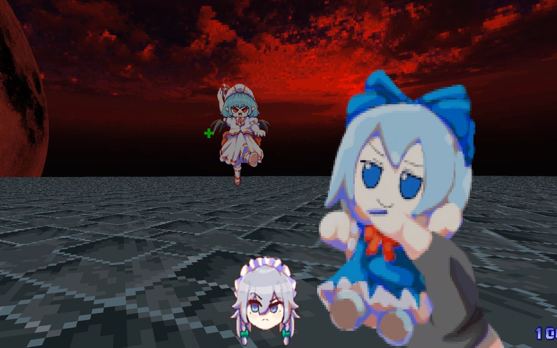 向大小姐展示幻想乡最新弹幕科技的咲夜