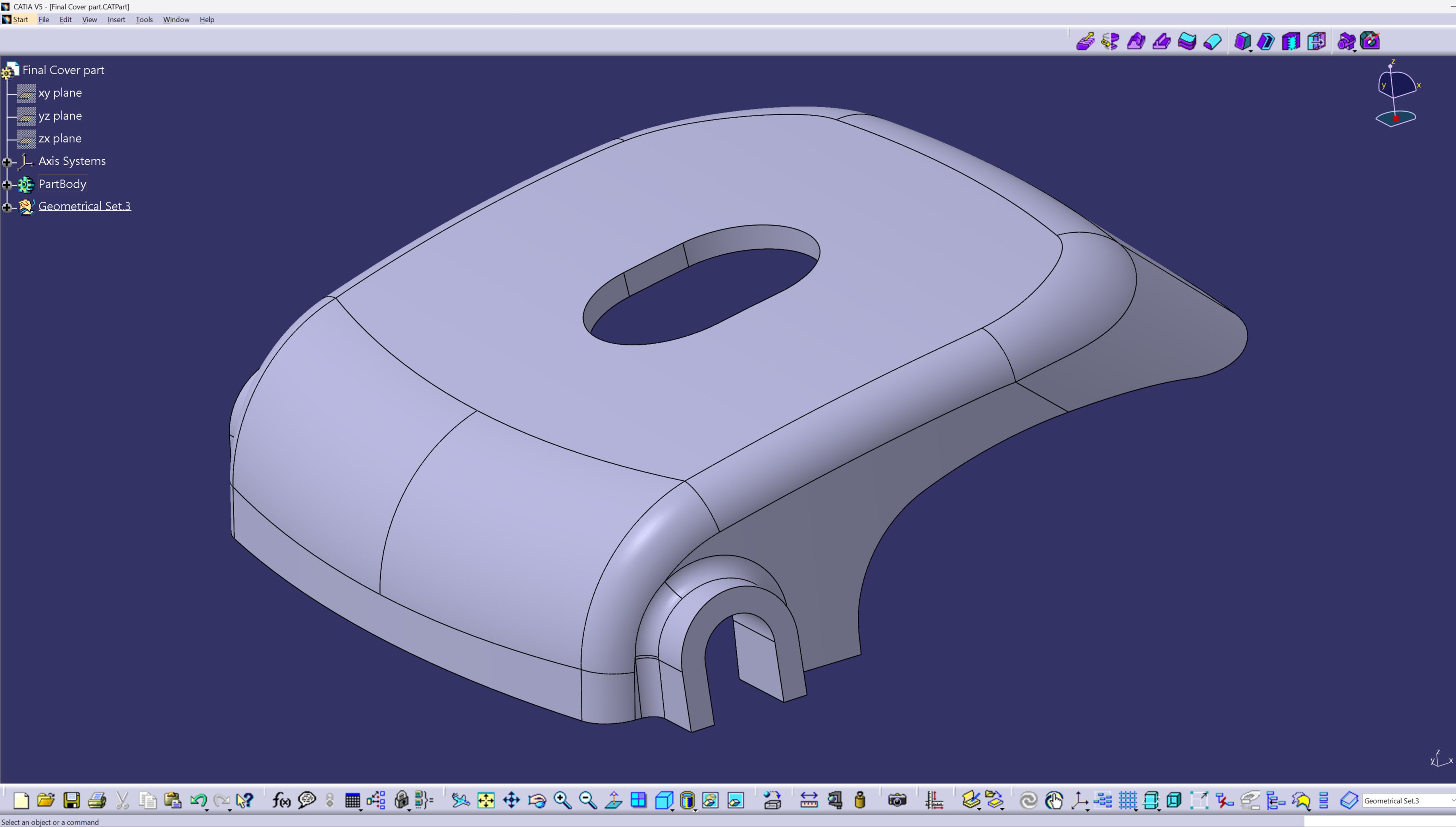 Cover Part Modeling in Catia V5 (2ver)哔哩哔哩bilibili