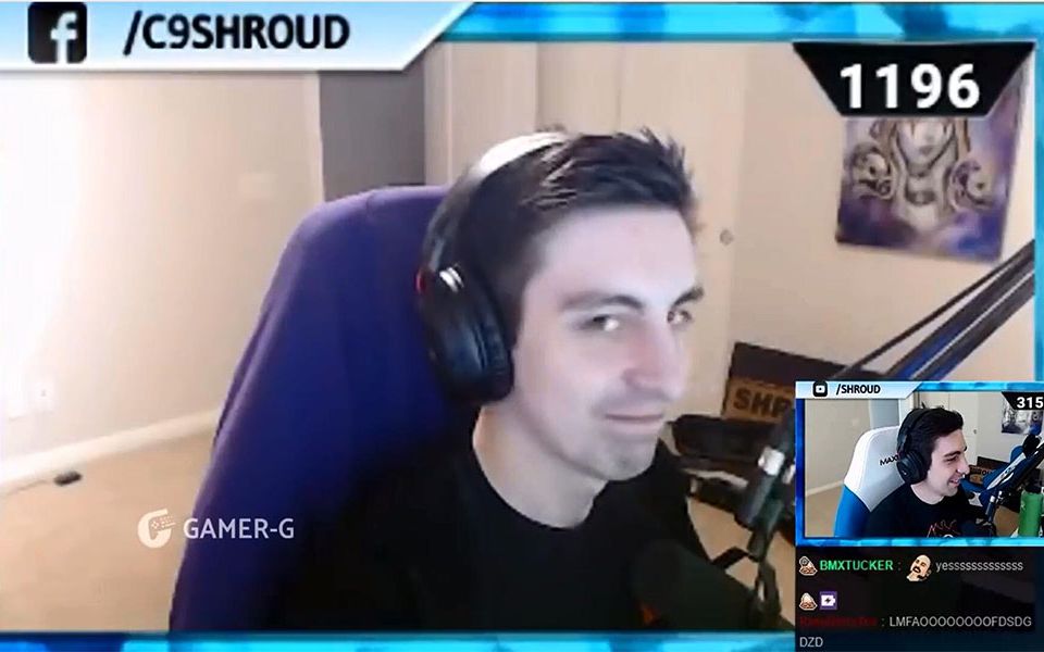 跟shroud一起看自己的鬼畜视频堡垒之夜篇