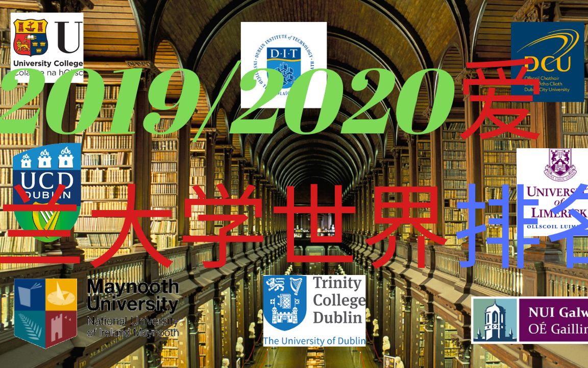 【爱尔兰大学】2019/2020年爱尔兰大学世界QS World University rankings排名?100名以外?【爱尔兰 留学】哔哩哔哩bilibili