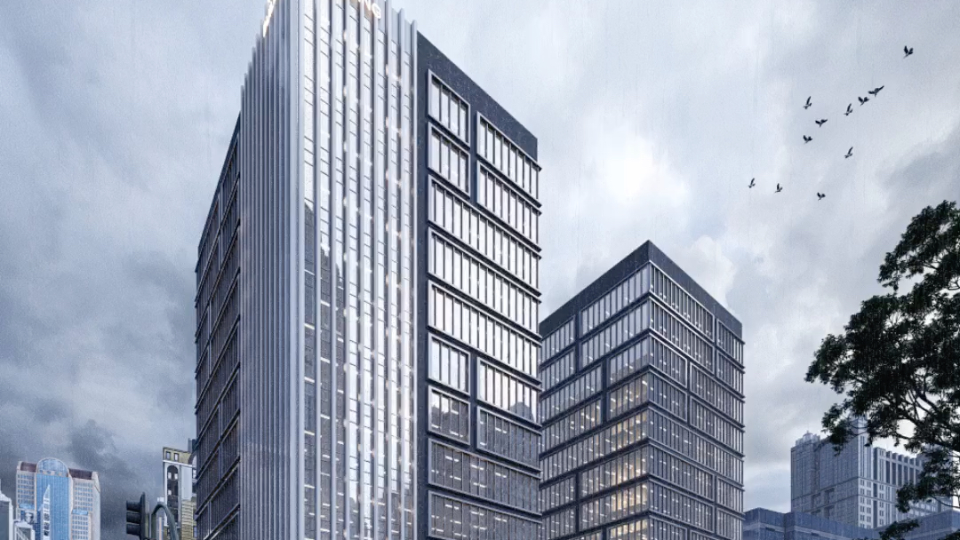 高层办公楼之晴天阴天雨天雪天bylumion11