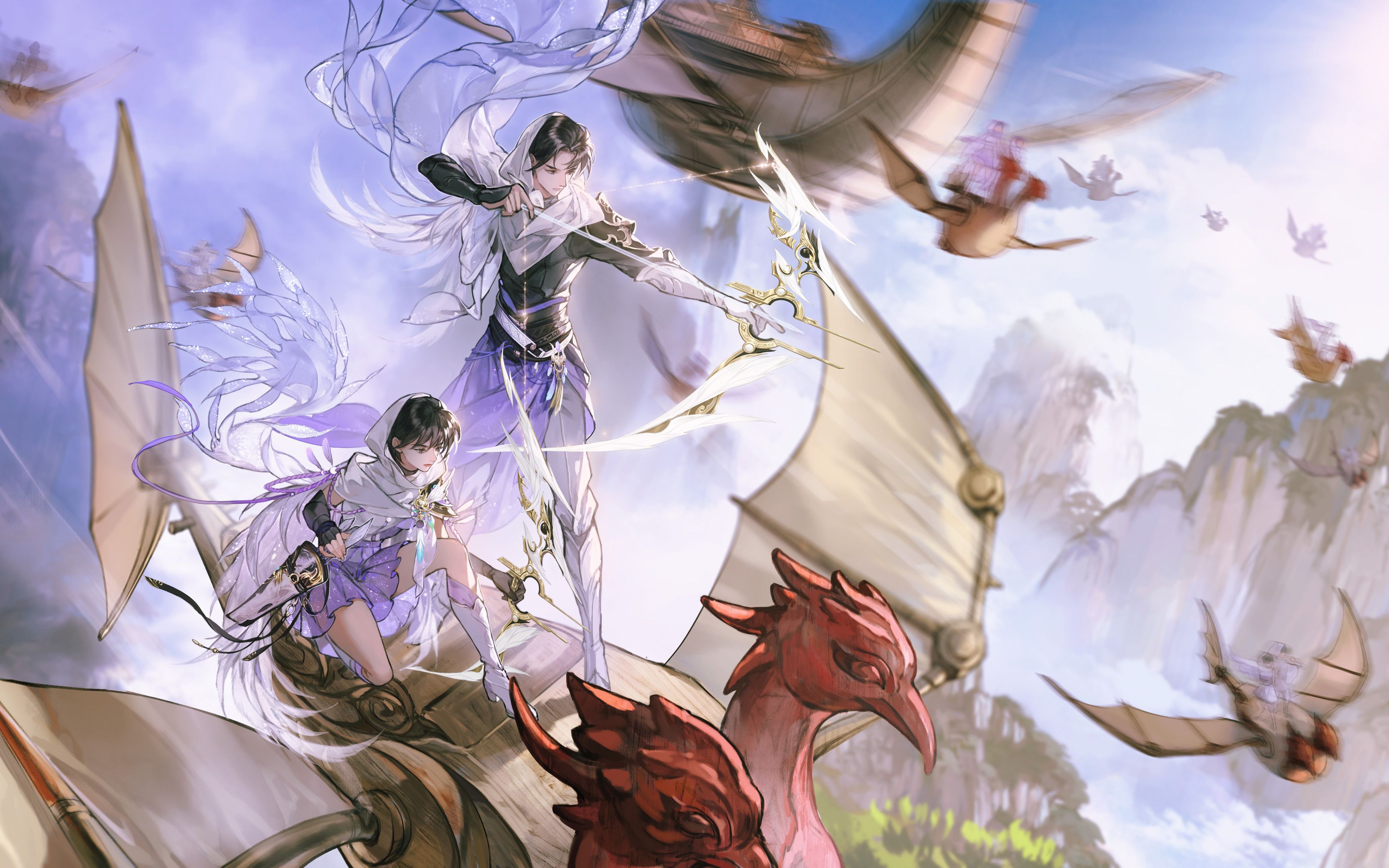 【天下3】天虞初晓,飞羽破空!翎羽门派曲《飞羽流星》闪亮登场