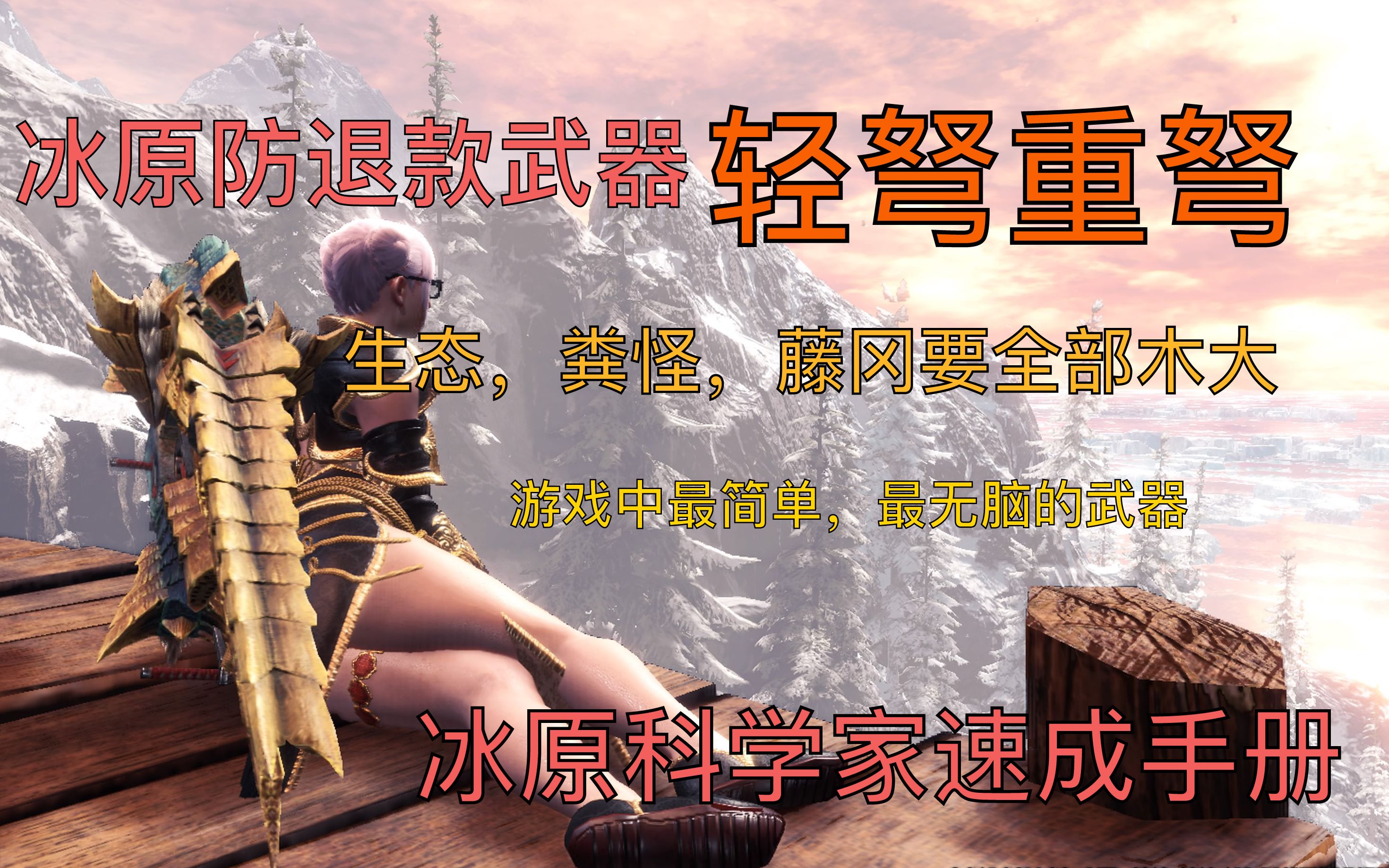 mhwi冰原防退款武器无脑又简单轻弩重弩教学