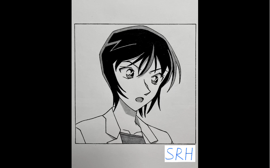 手把手教你画《名侦探柯南》佐藤美和子,警视厅之花