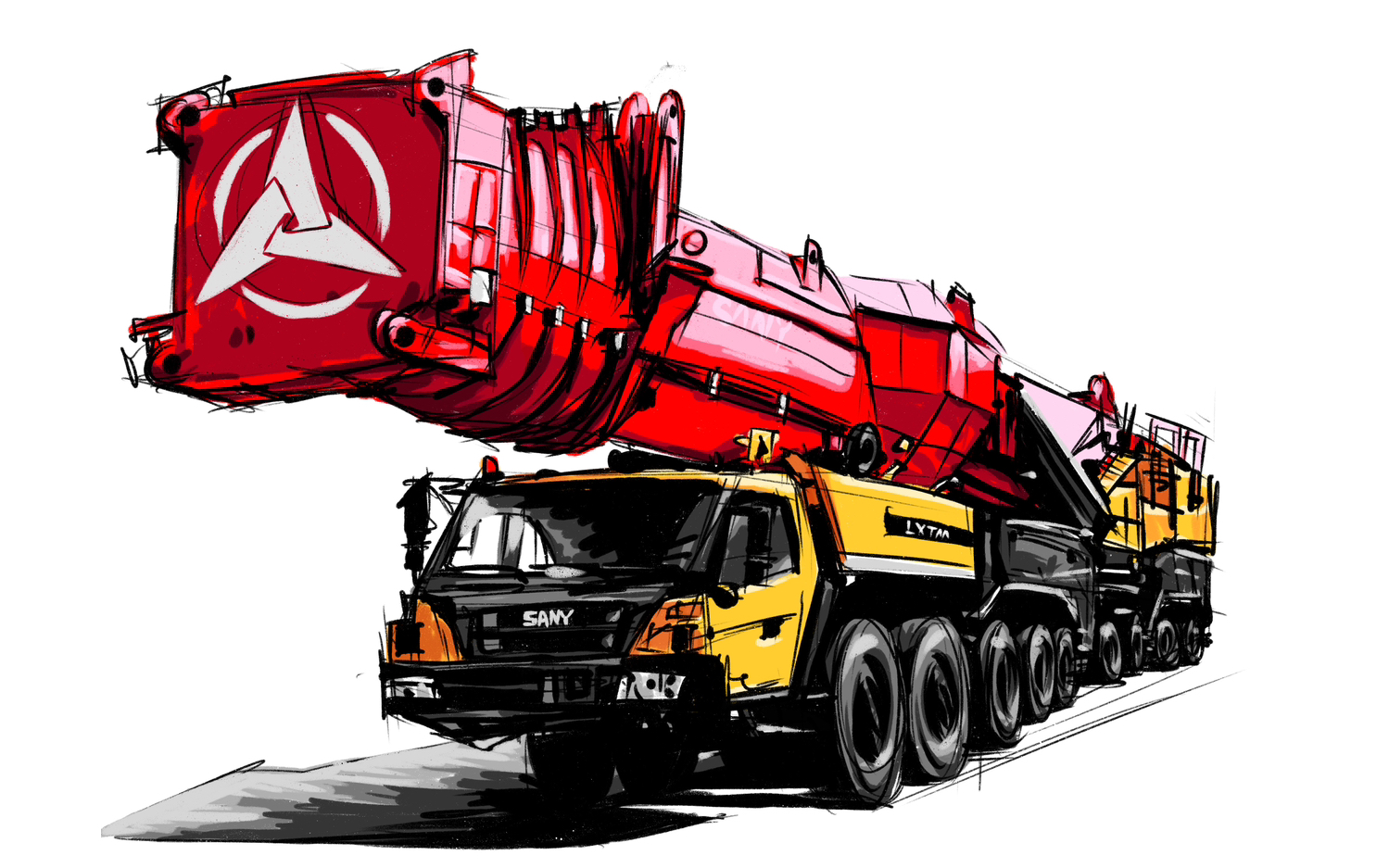 【画起重机】1(画得过程好开心呀