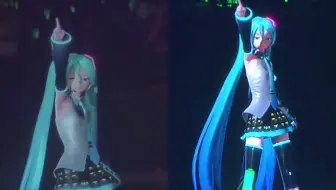 初音未来2018-2019新模型ローリンガール的对比