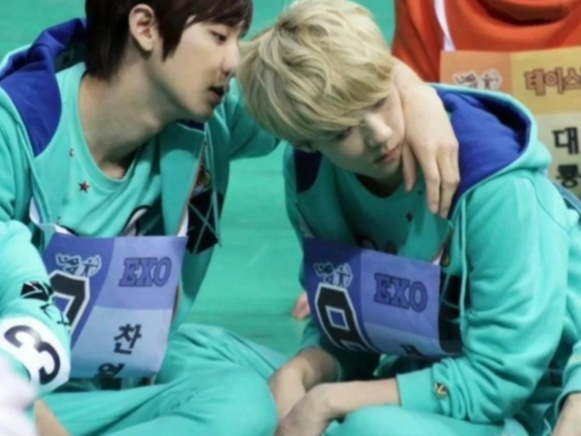 对灿勋来说是安抚剂呢