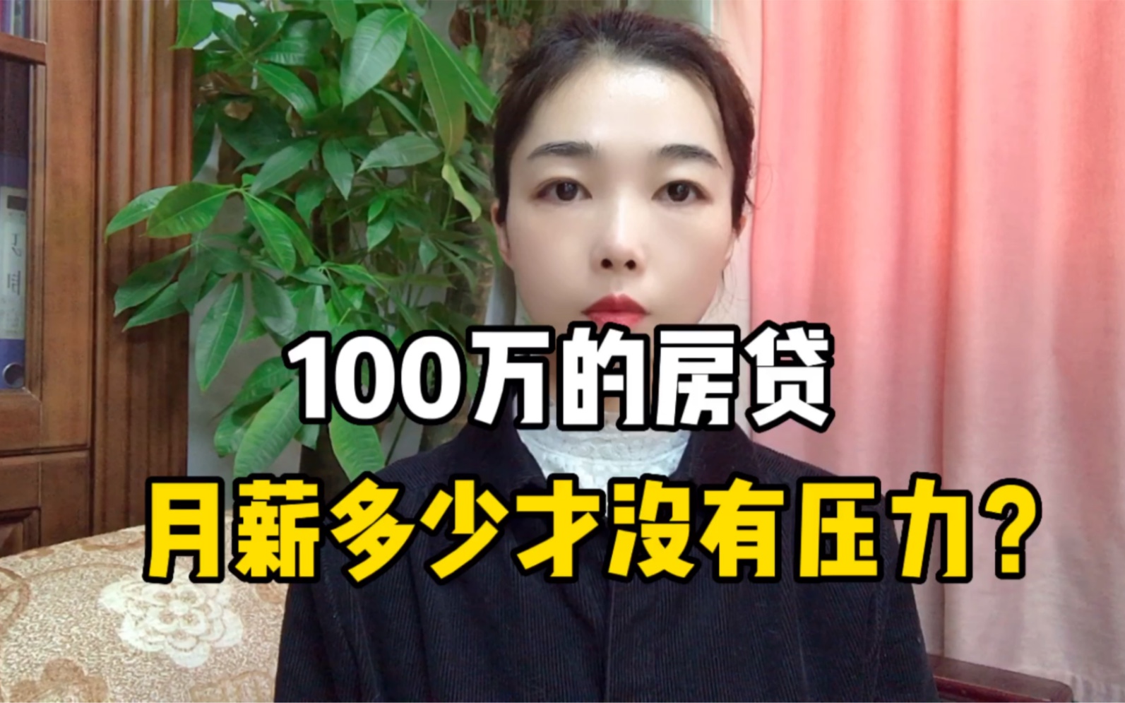 100万的房贷,月薪多少才没有压力?哔哩哔哩bilibili