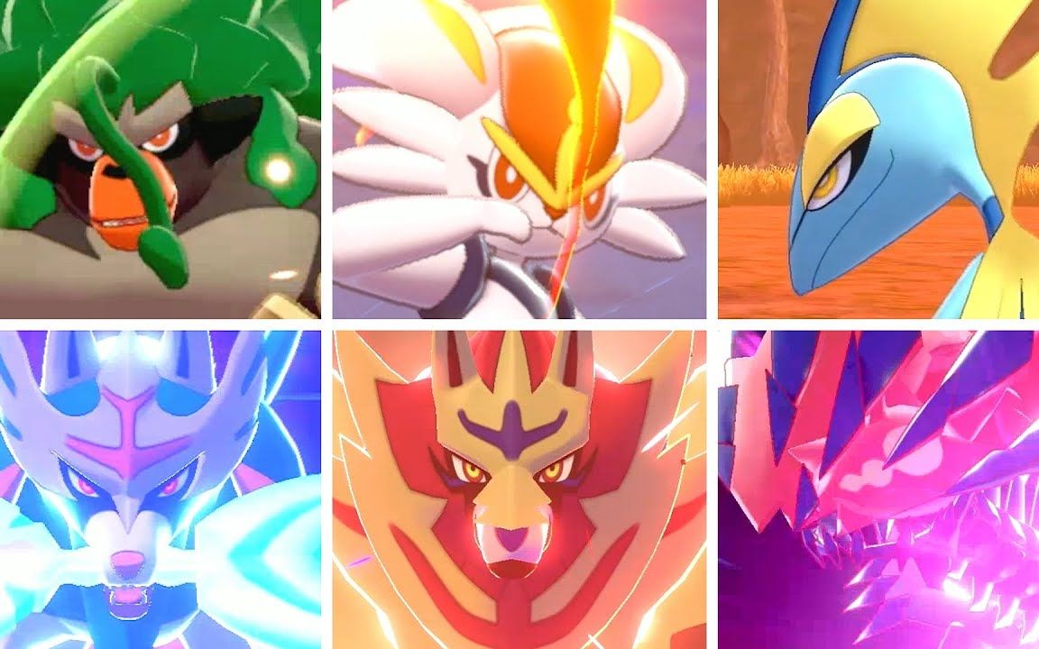 宝可梦剑盾御三家传说宝可梦专属招式展示