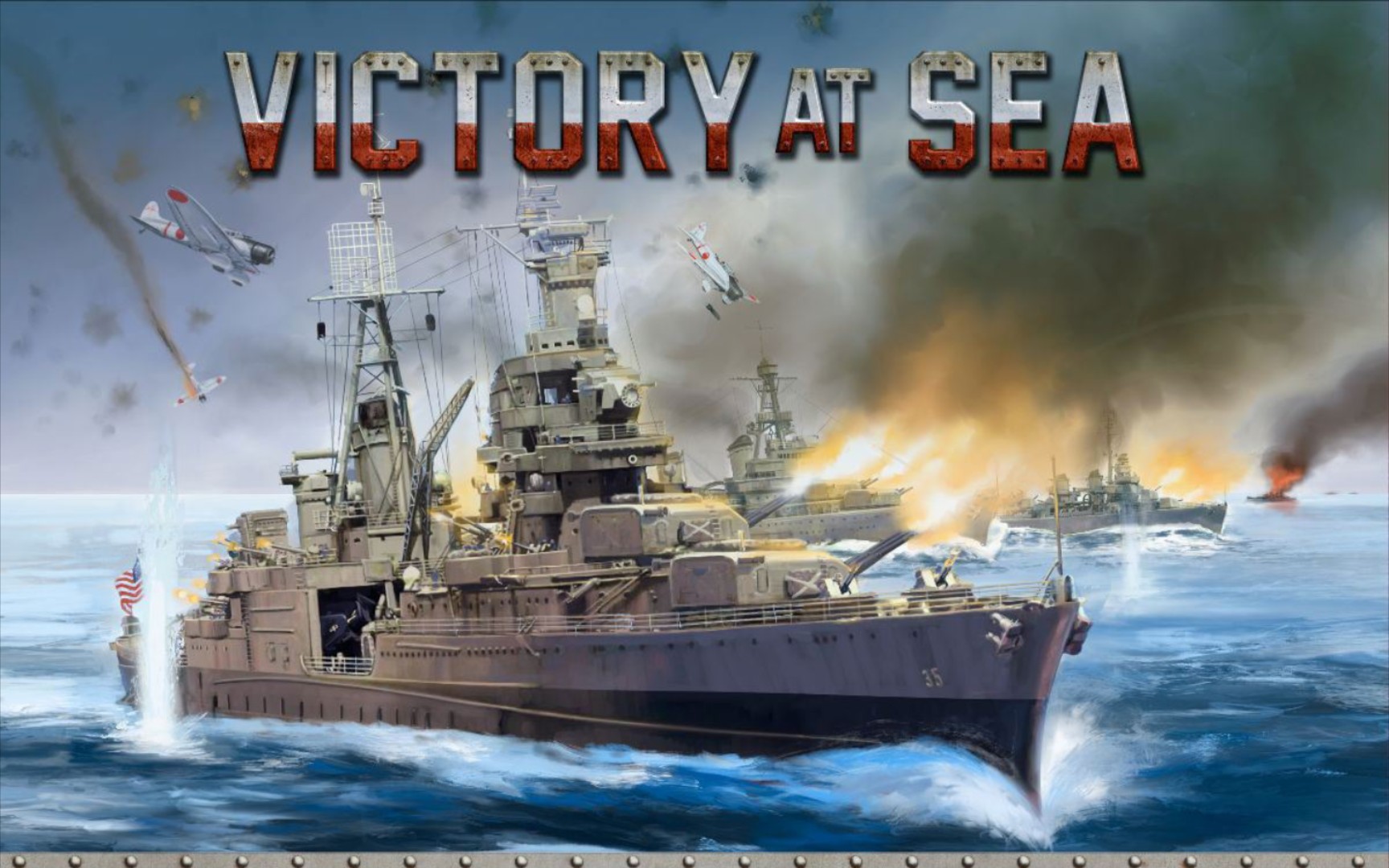 [图]【规则向】Victory at sea 简明中文规则教学视频 二战模型海战战棋