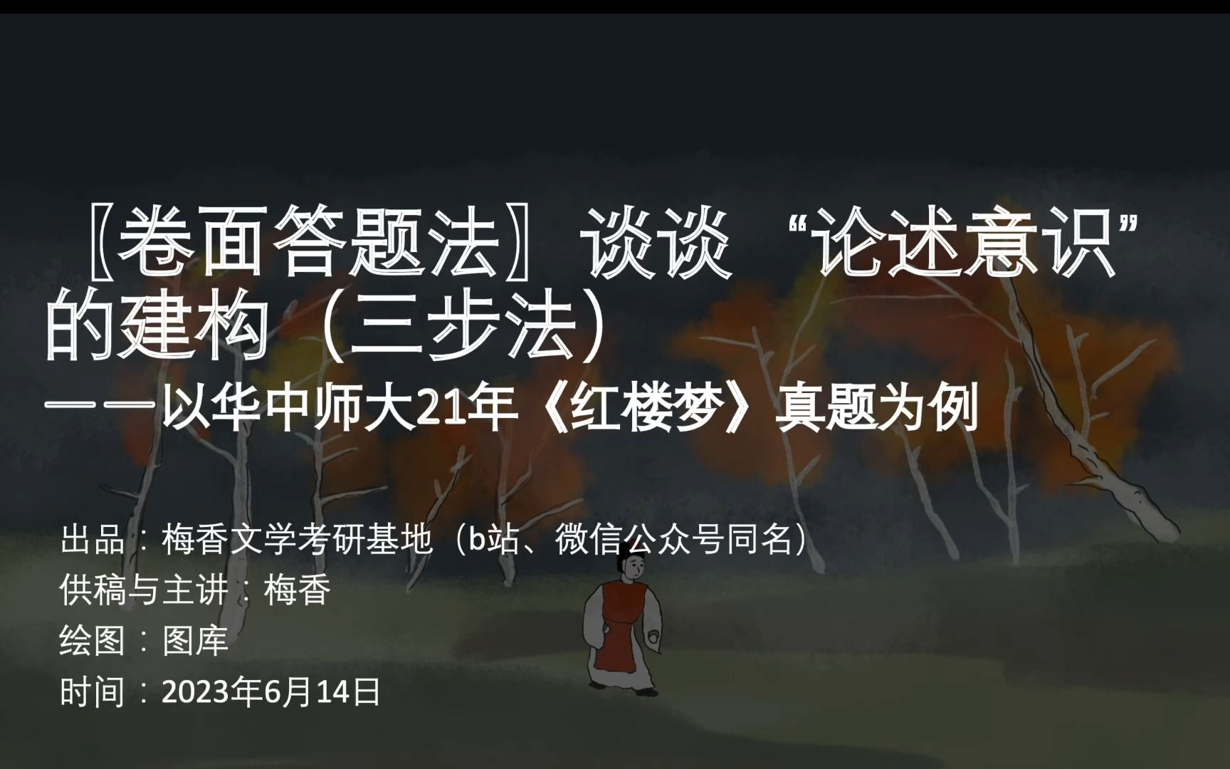 【卷面答题法】谈谈“论述意识”的建构(三步法),以华中师大21年710真题《红楼梦》为例哔哩哔哩bilibili