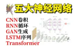 Download Video: 2023公认最好的深度学习【五大神经网络】全套算法教程！CNN、RNN、GAN、LSTM、Transformer一网打尽！