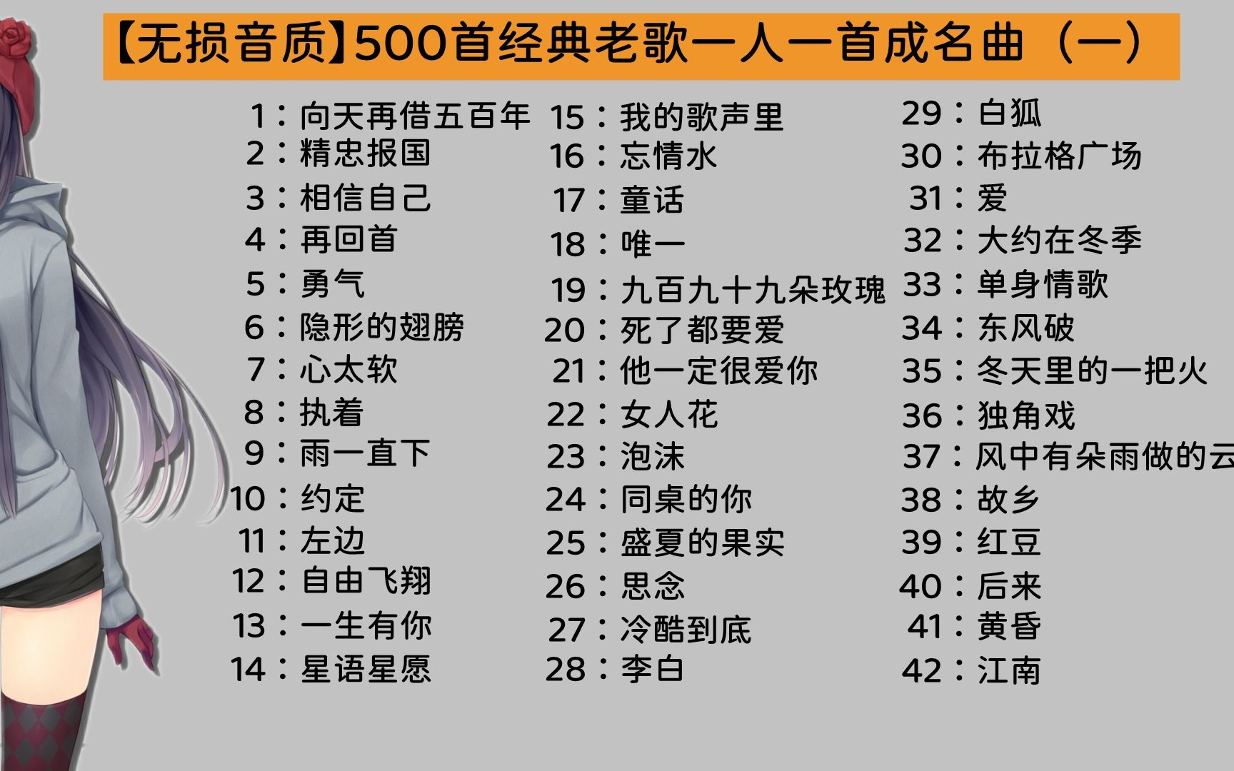 2023最全最火的100首经典歌曲,一人一首成名曲合集,有你喜欢的那些吗?哔哩哔哩bilibili