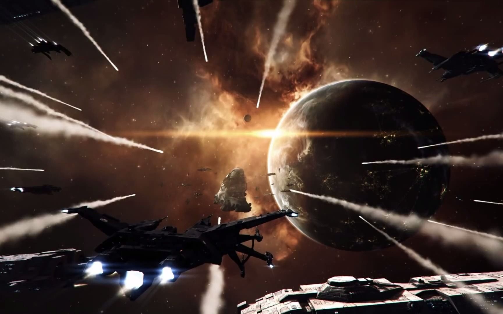 eve online 星战前夜 :导弹流的狂欢(地狱火宣传片)_哔哩哔哩_bili