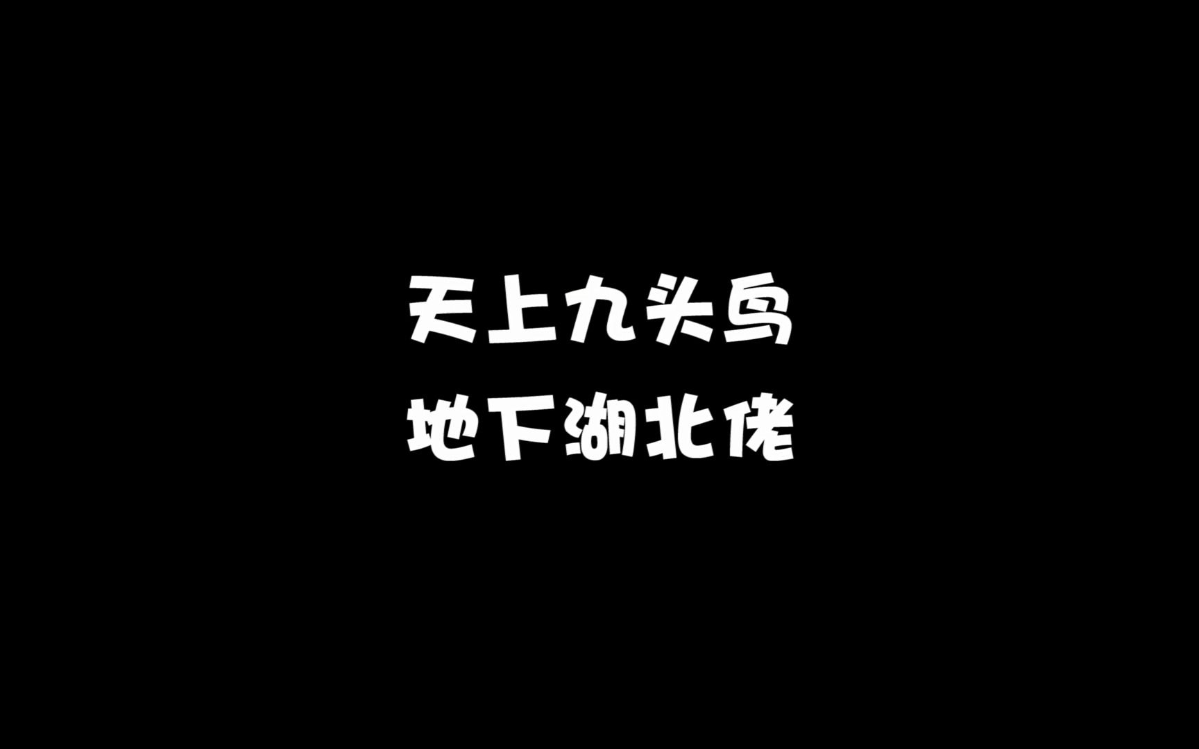 天上九头鸟,地上湖北佬哔哩哔哩bilibili