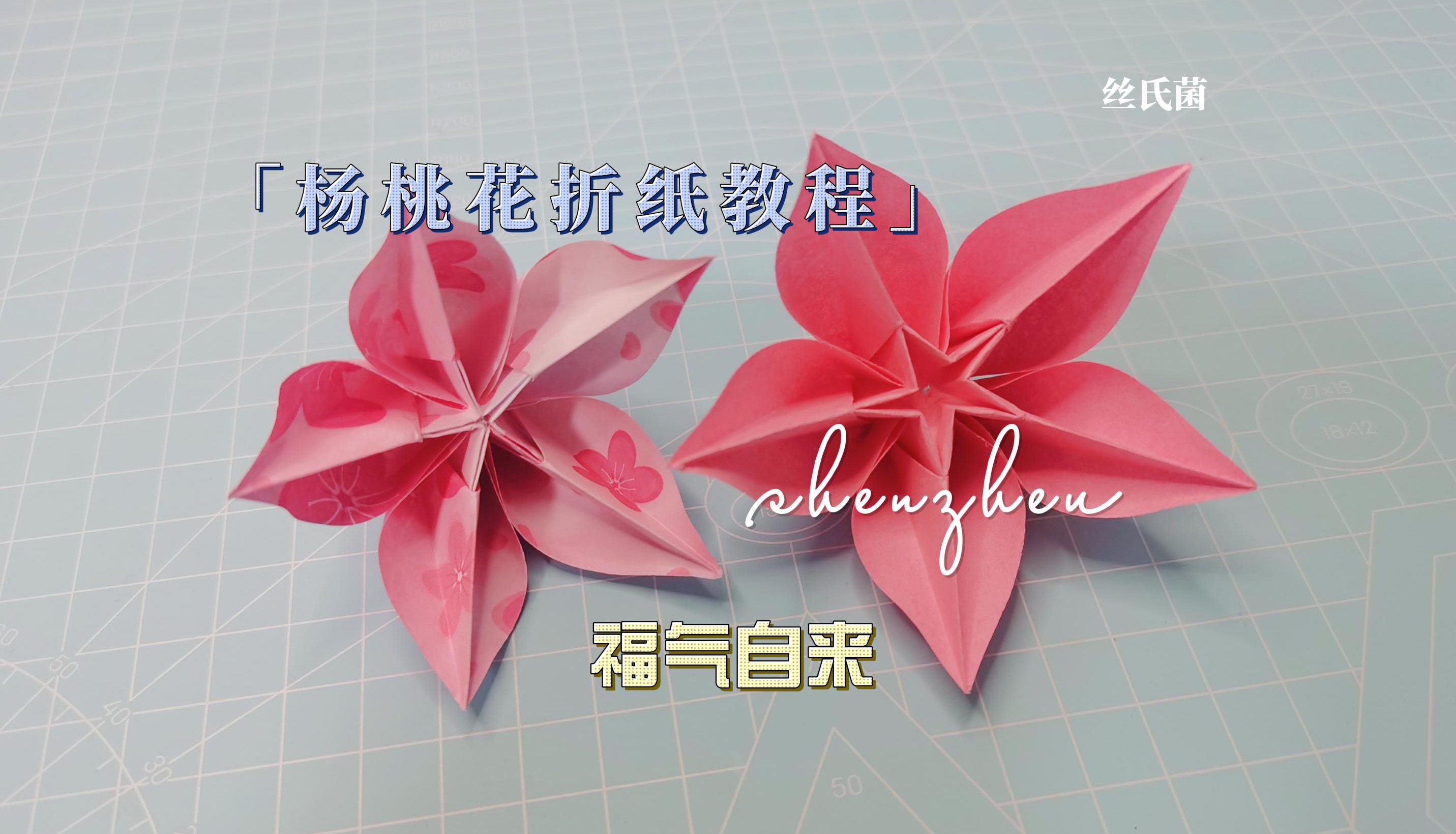 「杨桃花折纸教程」-福气自来