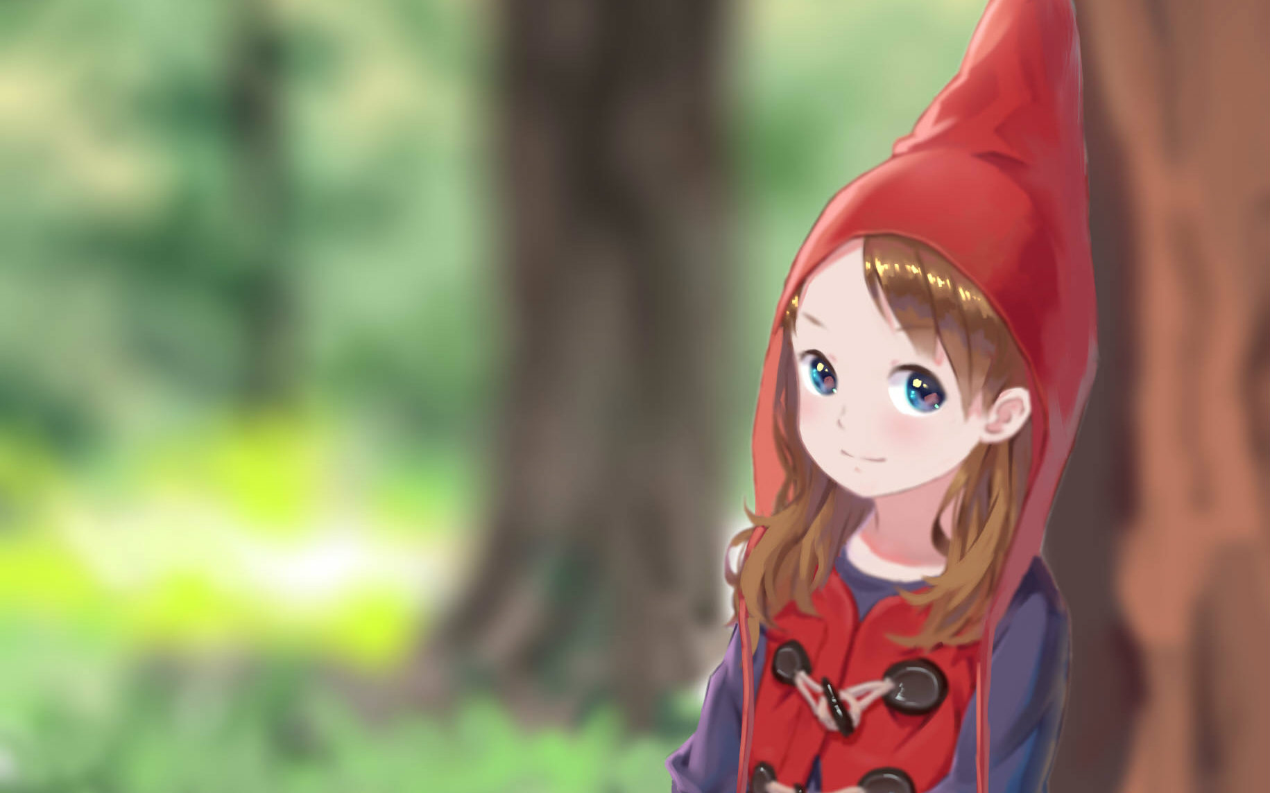 【板绘】sai厚涂  卖橙子的小红帽