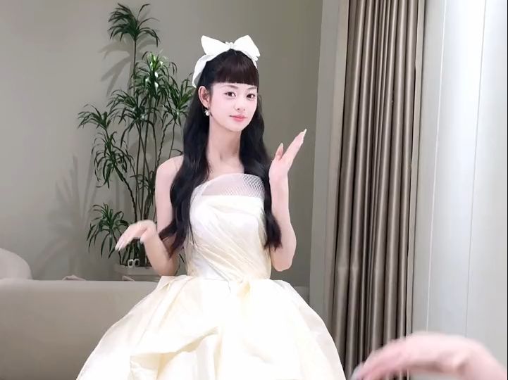 公主风婚纱新娘哔哩哔哩bilibili