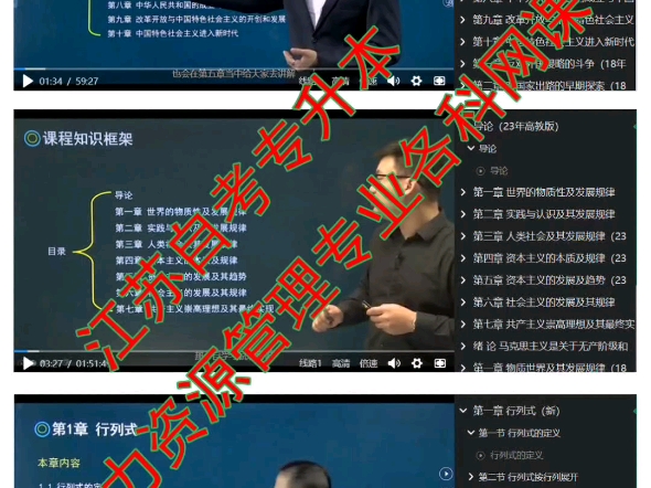 江苏自考专升本人力资源管理专业各科网课整理哔哩哔哩bilibili