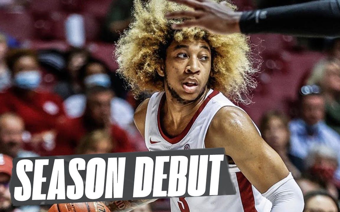 阿拉巴马金毛狮王控卫jddavison大学首秀12分6篮板6助攻